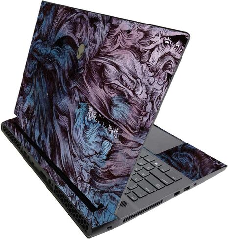 MightySkins Skin for Alienware M17 R3 (2020) & M17 R4 (2021) - American Gothic Pop | Protective Viny wrap | Easy to Apply and Change Style | Made in The USA in Kuwait