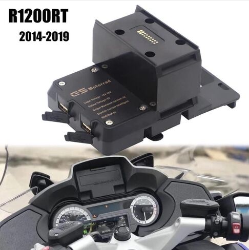 USB الهاتف المحمول دراجة نارية الملاحة قوس USB شحن دعم يناسب R1200RT 2014-2021 R1250RT 2019 2020 2021 الهاتف المحمول كليب الملاحة قوس R1250RT R1200RT in Kuwait