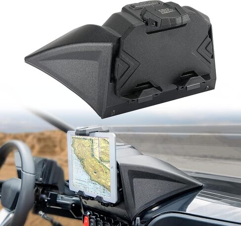 KEMIMOTO Electronic Device Holder GPS Holder Phone Mount with Storage Box Compatible with 2022-2024 CFMOTO ZForce 950 HO EX/ 2020-2022 ZForce 950 Sport Accessories Adjustable Navigator Tablet Mount in Saudi Arabia