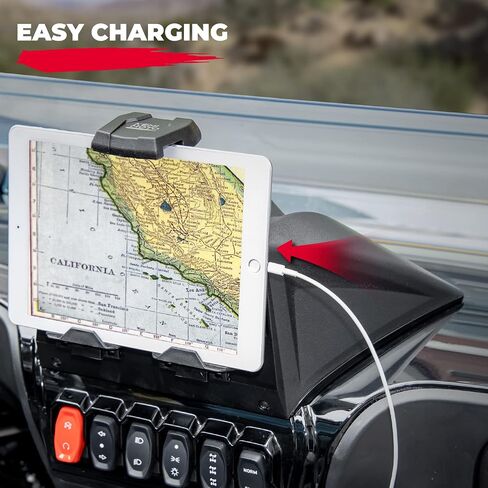 KEMIMOTO Electronic Device Holder GPS Holder Phone Mount with Storage Box Compatible with 2022-2024 CFMOTO ZForce 950 HO EX/ 2020-2022 ZForce 950 Sport Accessories Adjustable Navigator Tablet Mount in Saudi Arabia