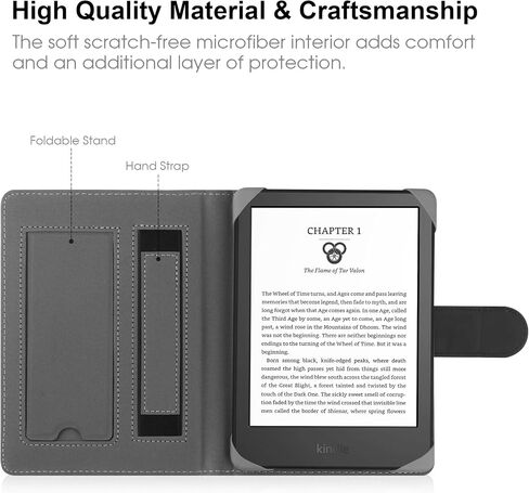 Universal Case Compatible with 6.8" Kindle Paperwhite/6" All-New Kindle 2022&2019/Kobo Clara HD/Kobo Clara 2E Leather Stand Cover for 6-6.8'' Pocketbook/Tolino E-Book Reader, Starry Night in Saudi Arabia