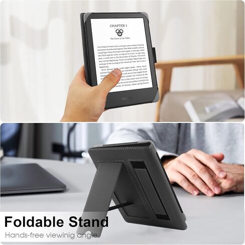 Universal Case Compatible with 6.8" Kindle Paperwhite/6" All-New Kindle 2022&2019/Kobo Clara HD/Kobo Clara 2E Leather Stand Cover for 6-6.8'' Pocketbook/Tolino E-Book Reader, Starry Night in Saudi Arabia