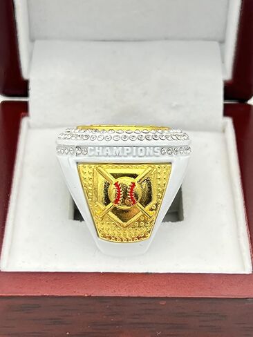 خواتم رياضية مخفضة، Softball Batter CHAMPION RING - جائزة اللاعب، ألوان متنوعة وأحجار كريمة (وردي) in Kuwait