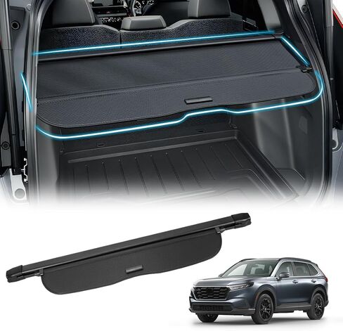 غطاء البضائع لعام 2023 2024 هوندا CRV قابل للسحب الخلفي الجذع الأمتعة الأمتعة الأمن غطاء الظل درع 2024 هوندا CRV الملحقات تناسب EX، الرياضة الهجين، EX-L، الرياضة بجولة الهجين in Kuwait