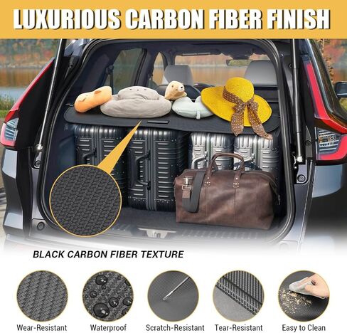 غطاء البضائع لعام 2023 2024 هوندا CRV قابل للسحب الخلفي الجذع الأمتعة الأمتعة الأمن غطاء الظل درع 2024 هوندا CRV الملحقات تناسب EX، الرياضة الهجين، EX-L، الرياضة بجولة الهجين in Kuwait