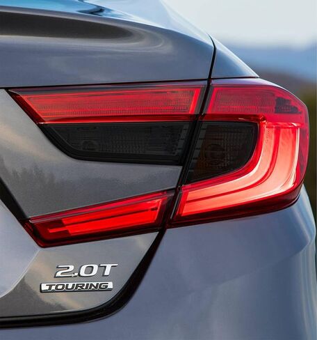 Tinted Overlays FITS: 2018-2021 Honda Accord Tail Light Tint | Rear Bumper Reflector & Fog Overlay Covers Compatible with 18' - 21' Accord Sedan (Dark Smoked) in Saudi Arabia
