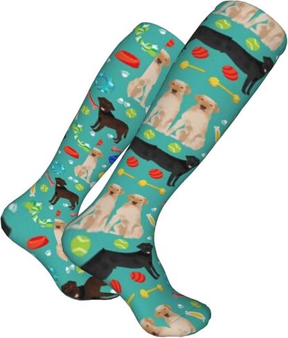 Chegna Labrador Retriever Toys Dog Dogs Dog Black Lab Yellow Lab Chocolate Lab Dog Dog Desig جوارب ضغط للنساء والرجال الدورة الدموية 15-20 مم زئبق هو أفضل دعم للجري الرياضي وركوب الدراجات in Kuwait