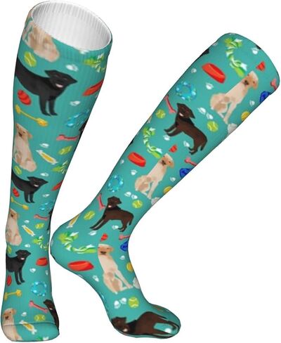 Chegna Labrador Retriever Toys Dog Dogs Dog Black Lab Yellow Lab Chocolate Lab Dog Dog Desig جوارب ضغط للنساء والرجال الدورة الدموية 15-20 مم زئبق هو أفضل دعم للجري الرياضي وركوب الدراجات in Kuwait