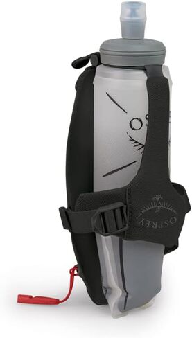 Osprey Duro Dyna Handheld Water Bottle with Hydraulics Soft Flask for Running, Dark Charcoal Grey in Saudi Arabia