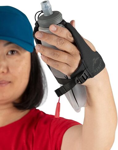 Osprey Duro Dyna Handheld Water Bottle with Hydraulics Soft Flask for Running, Dark Charcoal Grey in Saudi Arabia