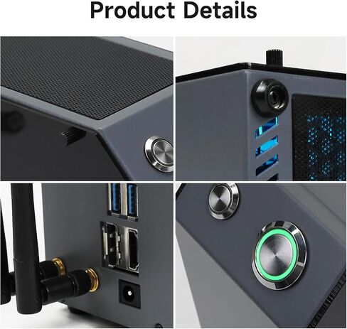 حافظة Yahboom لـ Jetson Nano Orin Nano Orin NX Xavier NX TX2-NX حافظة معدنية صغيرة لتبديد الحرارة مع هوائي مروحة تبريد وشاشة OLED بإضاءة RGB in Saudi Arabia