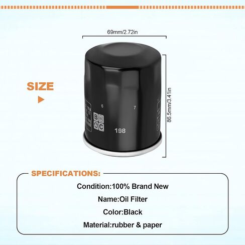 1 PCS Oil Filter 2540122 2540086 Compatible with Polaris Ranger 570 700 800 900 1000 Crew XP RZR 570 800 900 1000 Sportsman 600 700 800 General 1000 RZR S 800 RZR 4 800 900 ACE 500 570 900 in Saudi Arabia