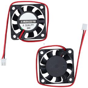 2pcs 40mm Fan 12V ، 3D Printer Micro 5 Volt Fans 4010 ، Mini Brustless Cooling Fan 40mm × 10mm 2pin ، 6500 دورة في الدقيقة ، لتهوية التبريد DIY (12V ، 0.08A)