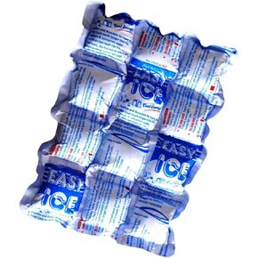 Easy Ice Reusable Hot and Cold Pack- Flexible, Hygienic and Long-Lasting Ice Sheet for Coolers, Food Storage, First-Aid, Sports Injuries, and Heat Therapy for Injuries- Leakproof Design 4ply(10"x7")
