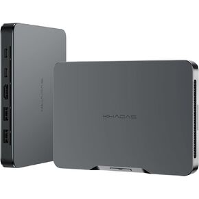 Khadas Mind 1 Mini PC ، Intel Core i7-1360p 5.0GHz Micro Computer مع بطارية ذات طابع سعة 5.55 ساعة ، 32 جيجابايت LPDDR5 ، 1TB PCIE 4.0 SSD ، BT5.3 ، WIFI 6E ، كمبيوتر محمول لمكتب العمل في المنزل التجاري