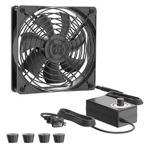 مروحة كمبيوتر مع مكونات التيار المتردد Zirsso 120mm 12V مروحة الكمبيوتر مع وحدة تحكم السرعة 110 فولت - 240 فول
