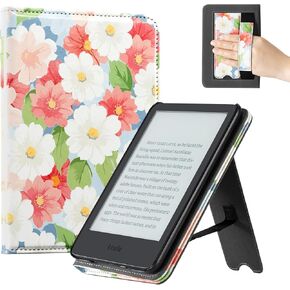 CoBak Case for 6" Tablet Cases (2024 & 2022, 11th Gen) - PU Leather Smart Cover with Auto Sleep/Wake & Hand Strap, Premium Protective Case for Tablet Case