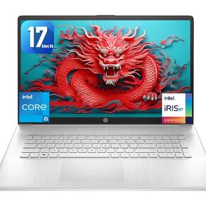 HP Laptop with Wireless Buds, 17.3" HD Display, Touch Screen, 16GB RAM, 512GB SSD Drive, Intel 6-Core Processor, HDMI, USB-Type C, Windows 11