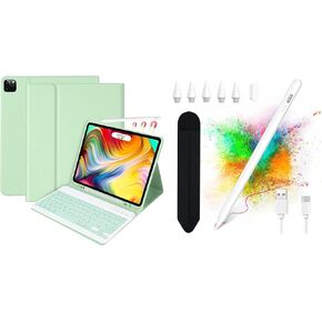 besky Stylus Pen & Keyboard Case Compatible for iPads Pro 12.9 inch (5th, 6th Generation) & New Air 13 inch M2