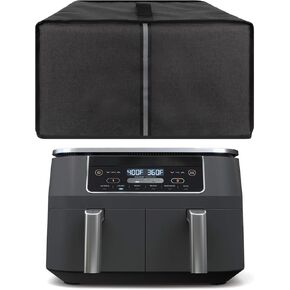 Air Fryer Dust Cover Compatible with Ninja DZ201 Foodi 8 Quart/Ninja DZ071 Foodi 7QT/AD350CO Foodi 10 Quart/DZ550 Foodi 10 Quart DualZone Air Fryer Vortex Air Fryer 10 QT, Grey, JJL34-01