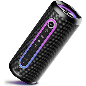 TIMU Wireless Portable Speaker, IPX7 Waterproof Bluetooth Speaker, 25W Loud Stereo Sound, 30H Playtime, 3 Colorful RGB Lights, 3 EQ Mode, TWS Pairing, Bluetooth 5.3 for Outdoor/Home/Party, Gift Ideas