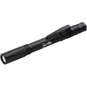 ASP Scribe, Pen-Style Pocket LED Flashlight, 330 Lumens, Bright Cree XPG2 LED, Every Day Carry Tactical Light for Law Enforcement, Includes Rechargeable Battery and Micro-USB Adapter, Tactical Black