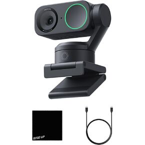 Insta360 Link 2 PTZ Professional 4K AI Webcam for PC, Computer Monitor Live Streaming Video Camera with AI Tracking, Auto Focus, HDR, AI Noise-Canceling Mic, and Gesture Control