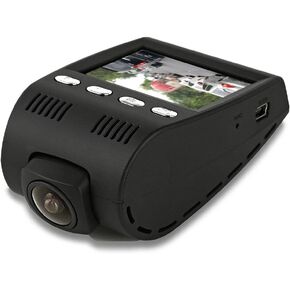 Pyle Dash Cam Car Recorder DVR - 2 Inch Monitor Blackbox Rear Camera View Full Color HD 1080p Video Security Loop Camcorder - PiP Night Vision Audio Record Micro SD & Built-In Microphone (PLDVRCAM30)