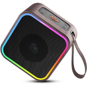 Portable Bluetooth Speaker, Wireless Speakers with LED Lights Built-in Mic Bluetooth 5.3, Portable Wireless Up to 10H Playtime, 8W Loud Sound Punchy Bass Small Speaker for Home/Party