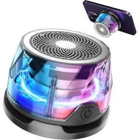 Gebra Magnetic Bluetooth Speaker مكبرات صوت مكبر صوت مكافأة ماء 8H Playtime Bluetooth 5.3 LED متعدد الألوان محمولة للسفر الصالة الرياضية في الهواء الطلق لمحبي الموسيقى