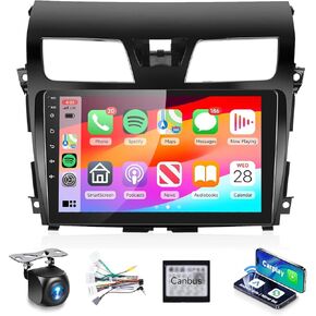 HiFi 16EQ Radio for Nissan Altima 2013-2018 Android Car Stereo Radio with Wireless Carplay Android Auto,10.1inch 1080P HD IPS Touchscreen Radio GPS WiFi Bluetooth FM/RDS Backup Camera