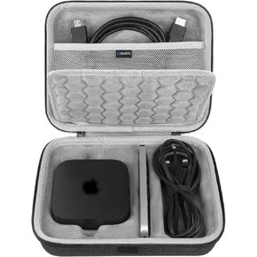 Geekria Hard Shell Travel Careing Case ، متوافقة مع Apple TV 4K 2024 الجيل الثالث ، Apple TV 4K 2022 الجيل الثالث ، Apple TV 4K 2021 الجيل الثاني ، Apple TV Siri Remote (Dark Gray)