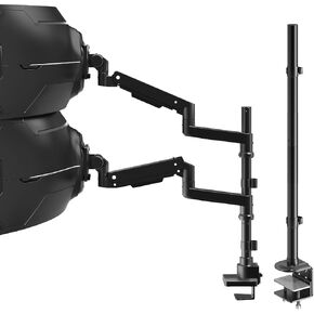 Bundle: 17-57 inch Heavy Duty Dual Monitor Arm and 31.5 inch Pole(with Iron Base)