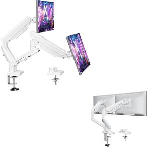 Dual Monitor Stand fits up to 32 inch+Dual Monitor Mount for 13-32 inch Screens