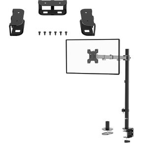 WALI Bundle-Monitor Arm Mount for Desk and Shelf Holder for Laptop
