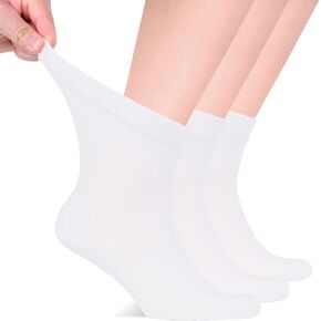 Hugh Ugoli Diabetic Socks for Men, Loose Ankle Socks Bamboo, Extra-Wide, Thin, Seamless Toe and Non-Binding Top, 4 Pairs, Black, Shoe Size: 8-11 in Kuwait