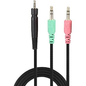 Lightweight Gaming Headphone Cable for Sennheiser G4ME ONE PC 373D PC37X GSP350 500 600 with High Fidelity Audio, Design (PC Version)