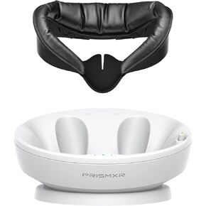 Charging Dock and Face Cover Pad Compatible with Meta Quest 3S