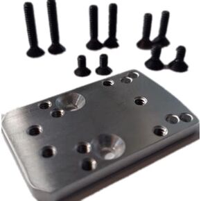 ADE Converter Plate for Converting Any Slide/Optic Cut from RMR/SRO Optic Cut/Footprint to Shield RMSC, Sig Romeo, Vortex Viper/Venom, ADE RD3 Series, JPoint Red dot Sight Footprint