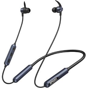 CXK Bluetooth Headphones, Bluetooths 5.3 Neckband Headphones 80Hrs Long Playtime in-Ear Headsets with Mic, IPX6 Waterproof Earbuds for Sports, Blue