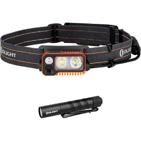 OLIGHT Array 2 Pro 1500 Lumens Headlamp Bundle I3T 2 EOS Pocket EDC Flashlight