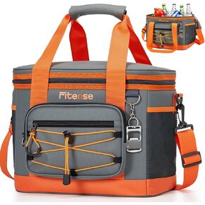 Soft Cooler Bag Insulated 20L, 27 Cans Collapsible Camping Coolers 4-Layer Leakproof Portable Ice Chests for Beach, Travel, Picnic, Grocery, Kayaking