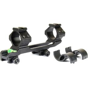 TACFUN Cantilever 1" to 30mm Scope Mount w/Bubble Level Picatinny Rails