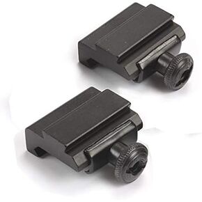 Rail Adaptor 20mm Convert to 11mm Riser Rail Mount Low Profile Picatinny/Weaver Mount Rail 2pcs Pack