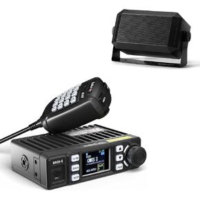 Radioddity DB20-G GMRS Mobile Radio for Car Vehicle, 20W Long Range Two Way Radio with Cigarette Lighter Plug, 500 Channels, VOX, Display Sync, with RS58 Mini Speaker