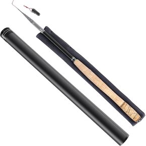 قضيب Tenkara ، قضيب الصيد التلسكوبي قضيب 30T ألياف الكربون مع حالة حمل قضيب