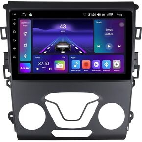 Asure 9in 4Core 2+64GB Car Stereo Radio for Ford Fusion 2013-2020 S/SE ، وحدة تنقل Android Car GPS مع مشغل Carplay اللاسلكي ، Android Auto ، 1280 × 800 HD Touchscreen Multimedia