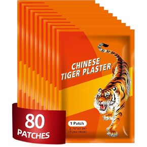 50pcs Tiger Patches, Tiger Plaster, Capsaicin Patches for Knee, Back, Neck, Muscle, Shoulders, Body Herbal Plaster in Kuwait