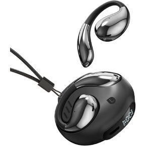 Open Ear Headphones 5.4 Bluetooth LED Power Display - Perfect for Sports, Running & Entertainment - Over-Ear Earbuds for Active Lifestyles (White)