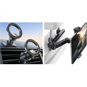 Lamicall for Magsafe Car Mount + Car Headrest Tablet Holder